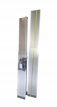 Overrun Aluminum ramp FEAL up to 2x 150kg 300kg unfolded etyi belts