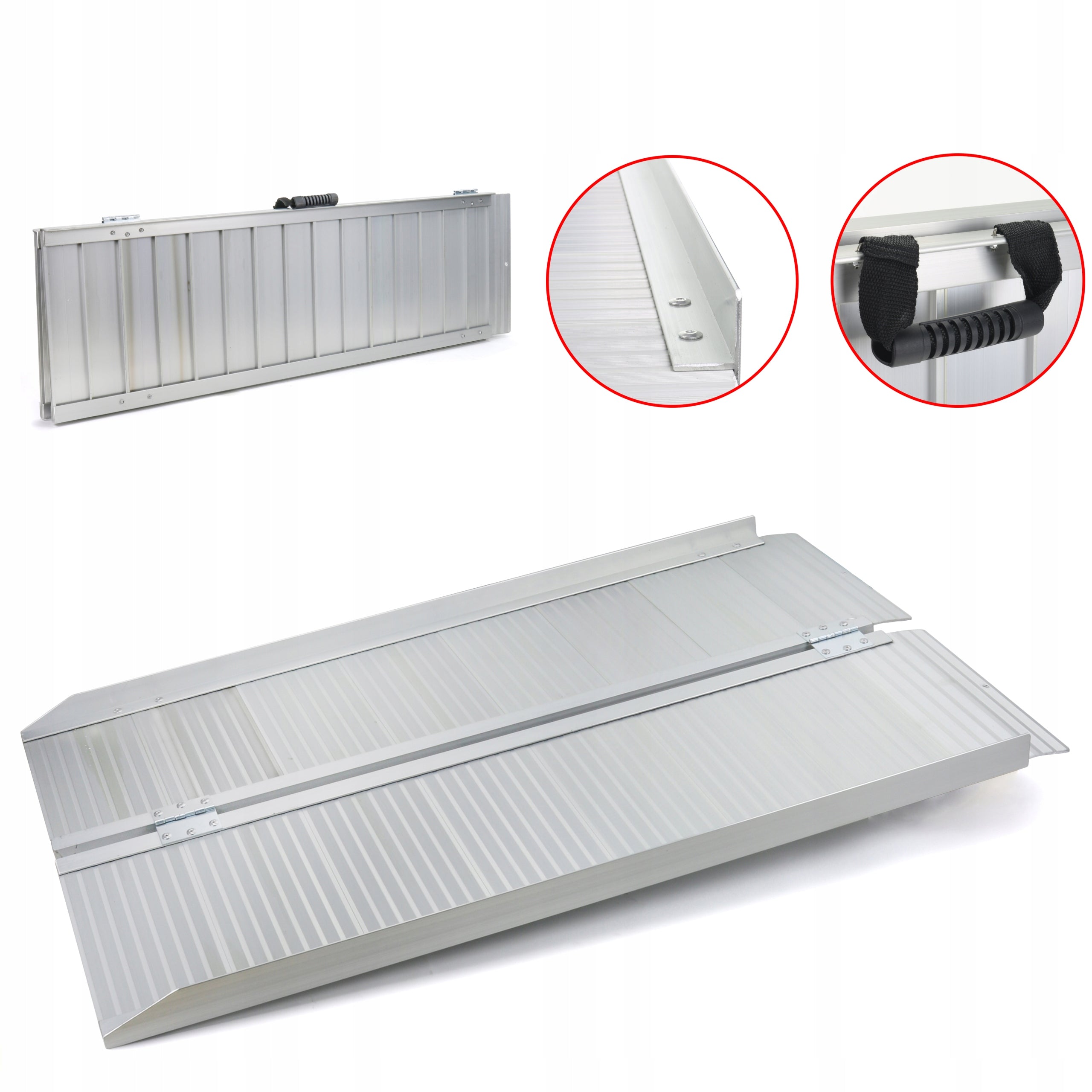 Overrun ramp aluminium driveway 124cm LOAD CAPACITY up to 270kg ramp weight 12kg