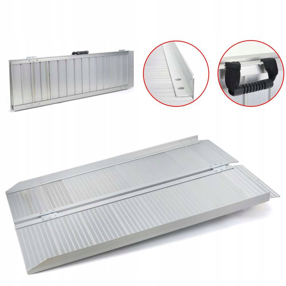Overrun ramp aluminium driveway 185cm LOAD CAPACITY up to 270kg ramp weight 18kg