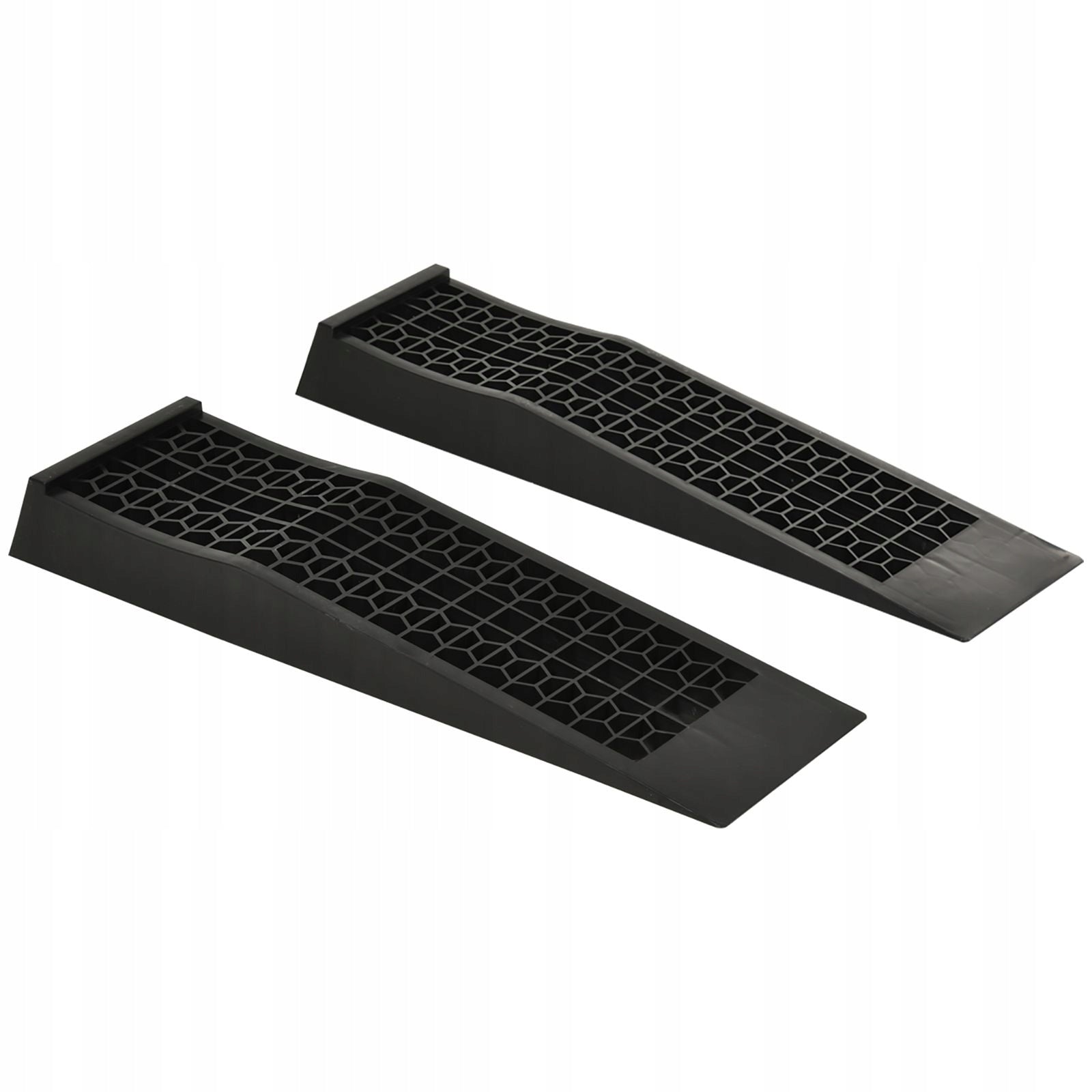 Overrun ramps 2 pieces 70x20x8 cm to 3000 kg black