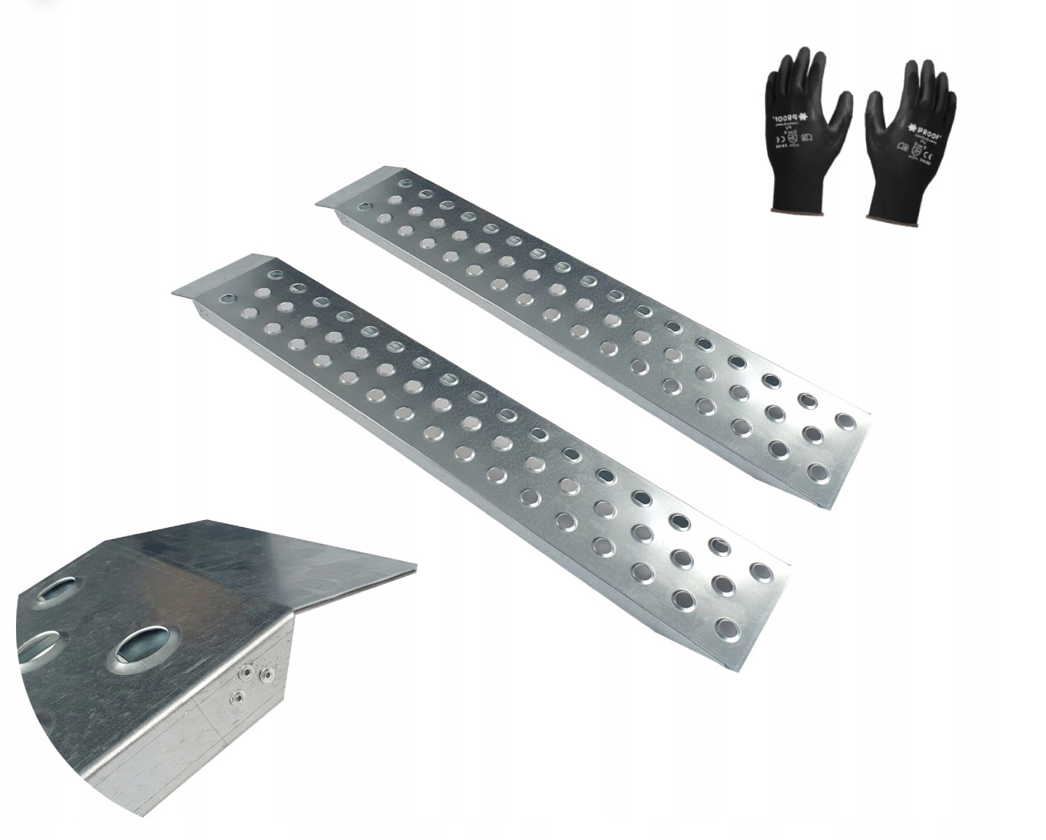 Overrun ramps 700kg Strong POLISH 2pcs 150cm loading inruns