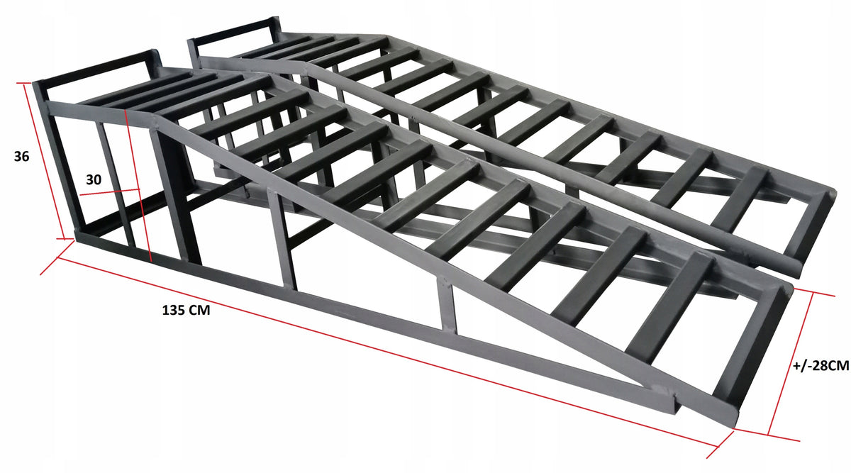 Overruns car ramp ramps 3T x2 Long profile 135 HIGH Manufacturer code KKnm135
