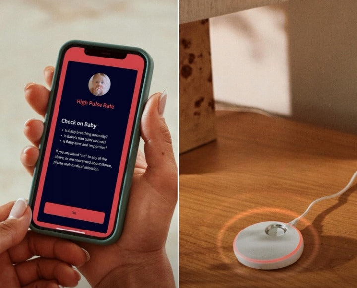 Owlet Dream Duo Baby Monitor and Pulse Oximeter Dream Sock blue Packaging status original
