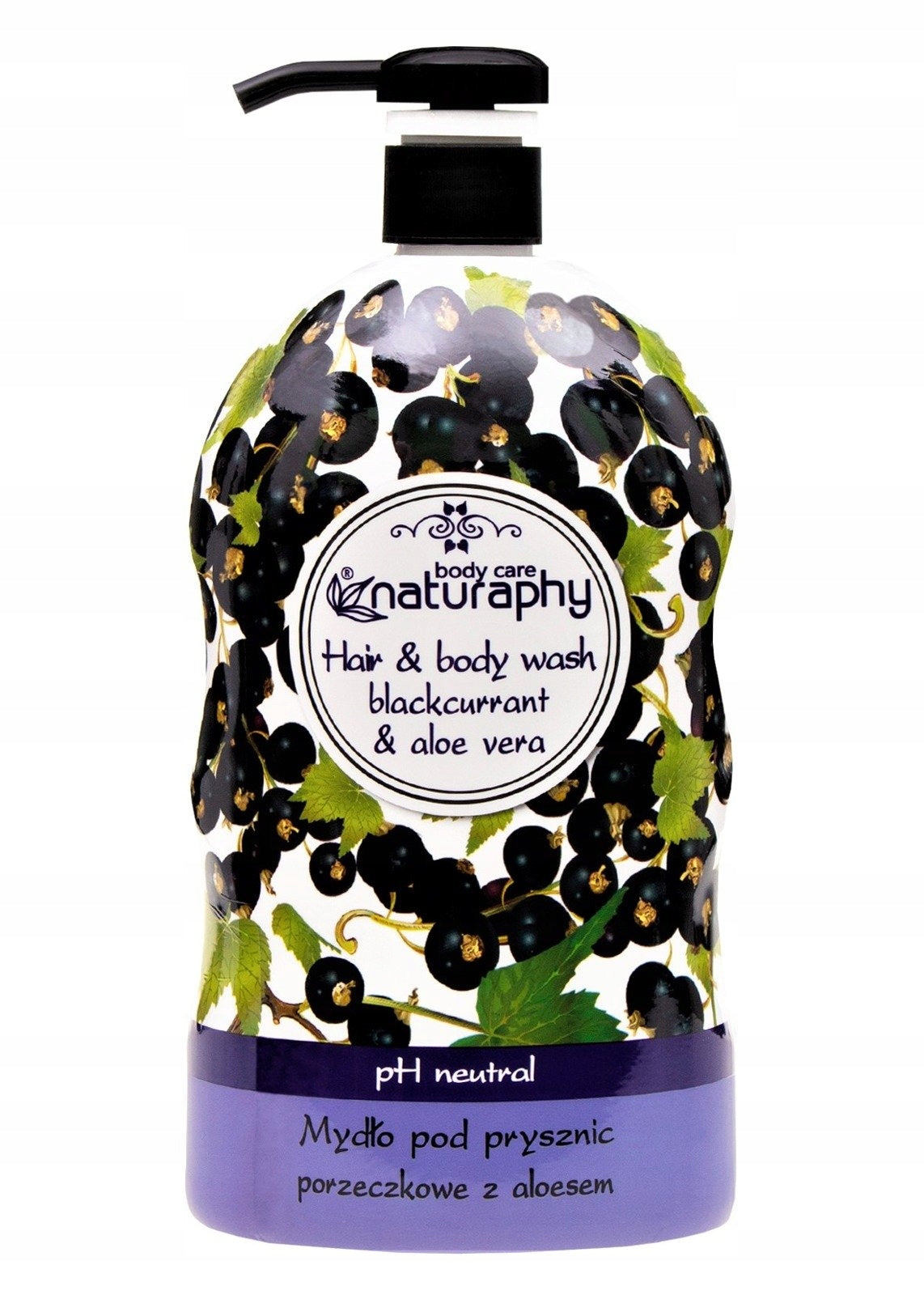 Naturaphy Dusch- und Haarwaschgel Schwarze Johannisbeere 1L 