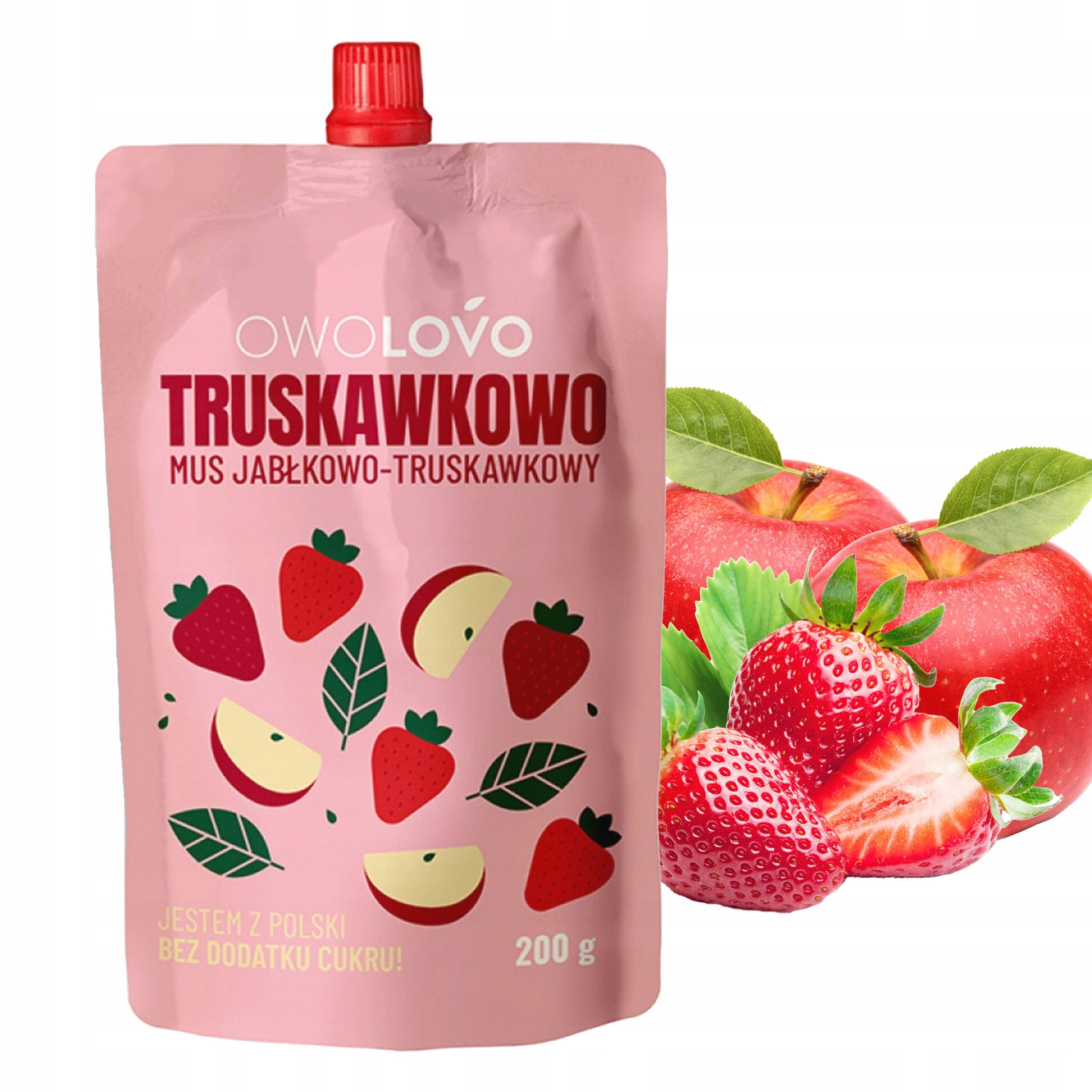 Owolovo Fruit mousses MIX of flavors 10 x 200g (2000g) Brand Owolovo