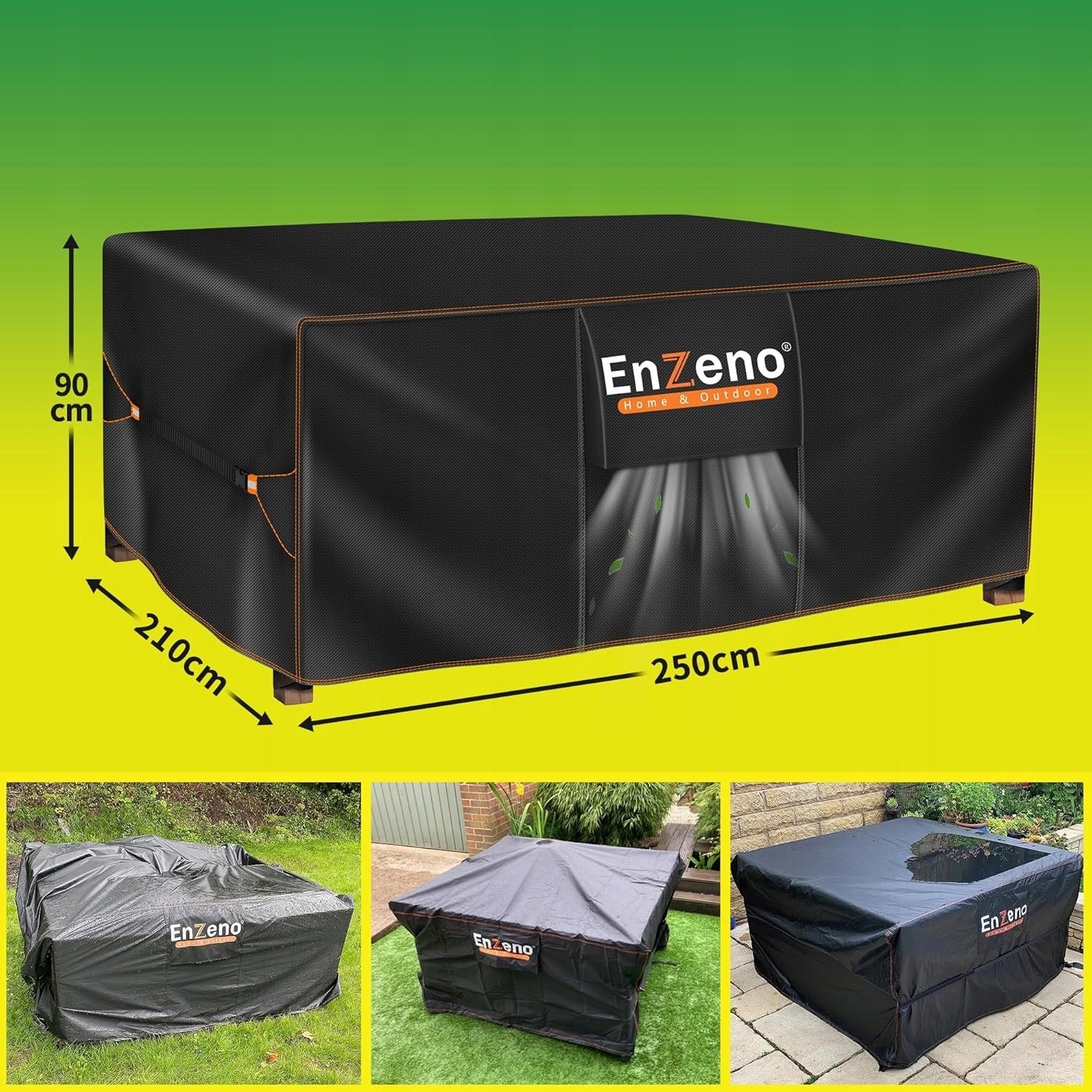 Oxford COVER 420D RATTAN TARPAULIN FOR GARDEN FURNITURE 250x210x90 ARMCHAIR Packaging status original