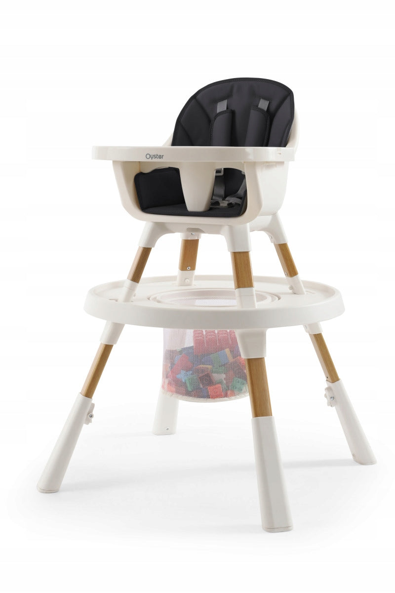 Oyster Home Highchair 4in1 Highchair - Fossil, Black Brand Oyster