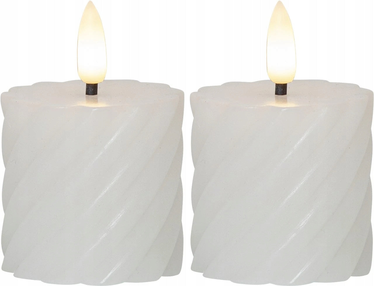 LED-Kerze Flamme Swirl 2 Stk. 