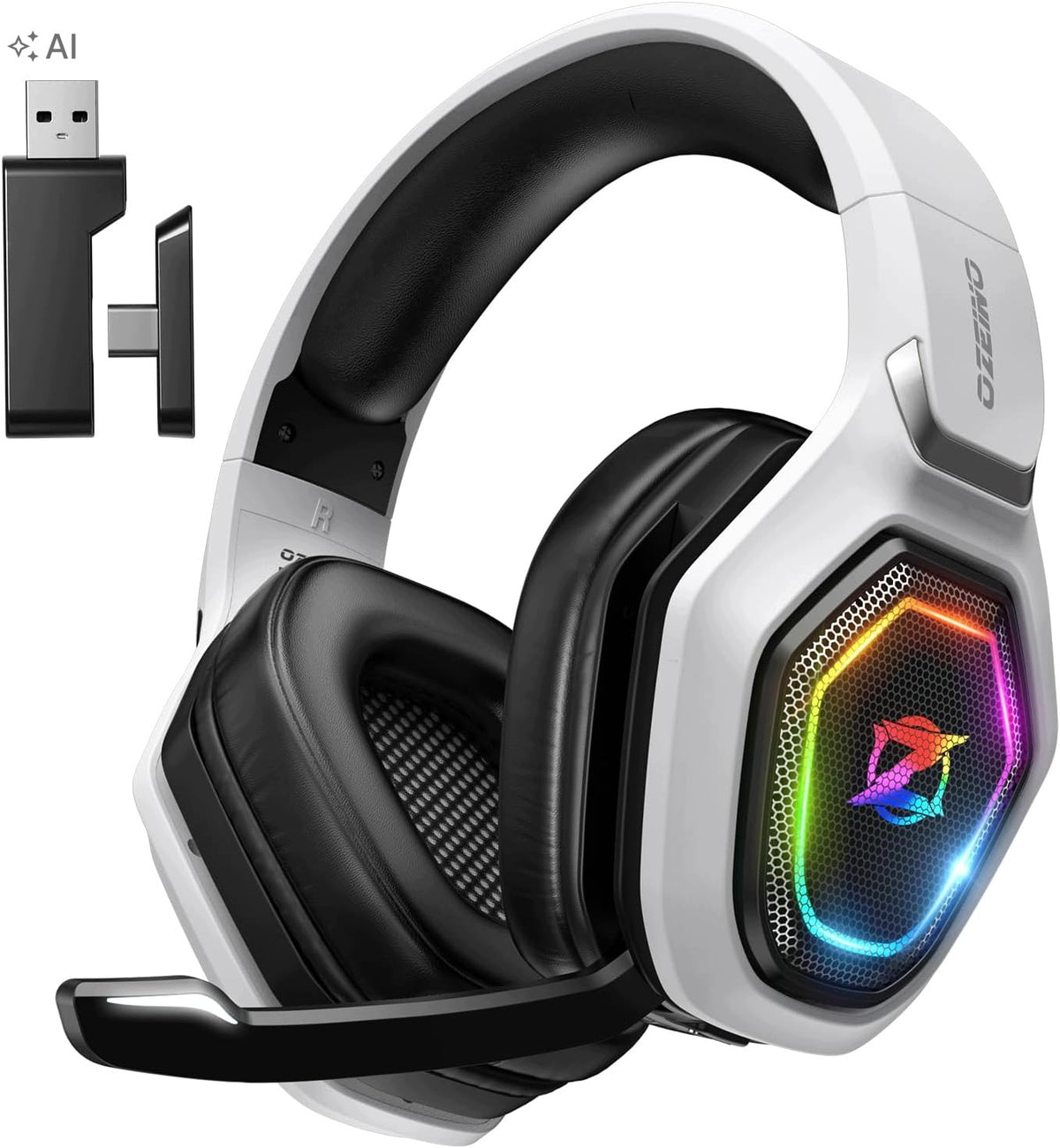 Ozeino OW810 Wireless Headphones with Microphone PS5 PC Switch