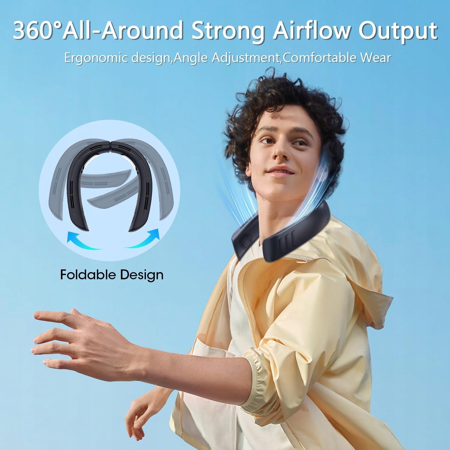 P/22 Fan Neck Fan Turbo 6000 mAh Portable Adjustable 360° Manufacturer code 3221313