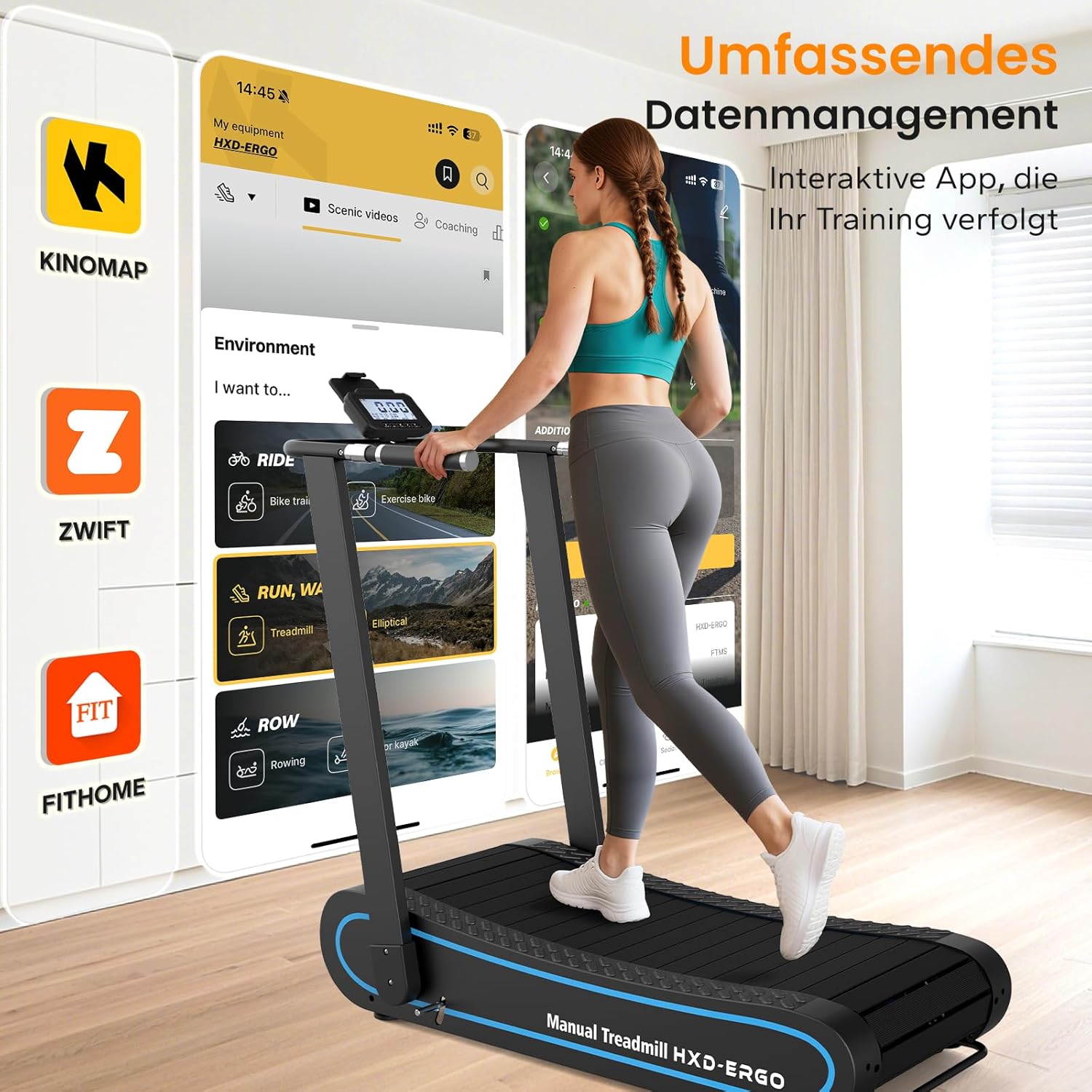 P/40 HXD-ERGO Treadmill without Drive Folding Treadmill with Running App Manufacturer code 5412632522396