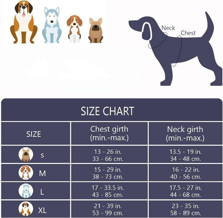 P/54 Dog Harness for Learning Adjustable Reflective Breathable XL Blue Packaging status original