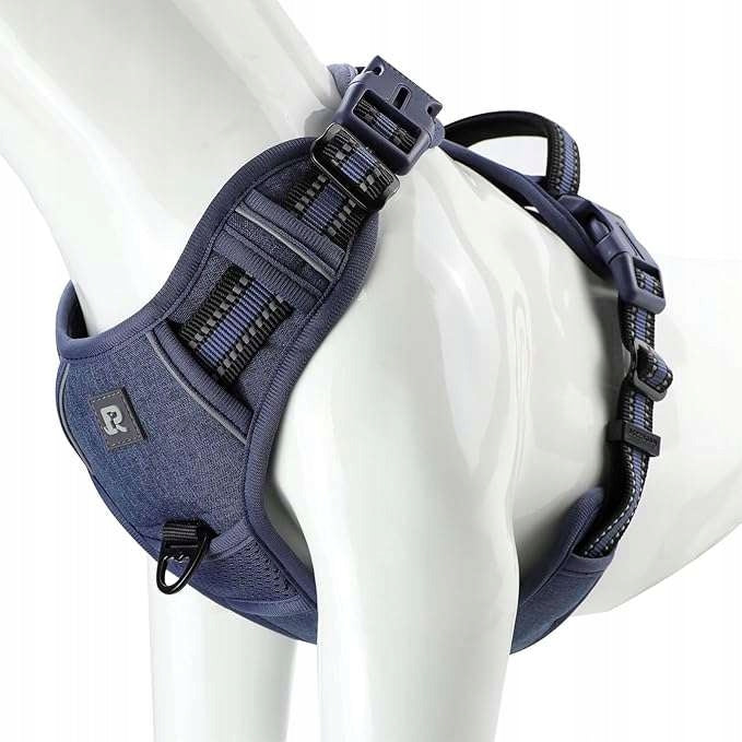 P/54 Dog Harness for Learning Adjustable Reflective Breathable XL Blue