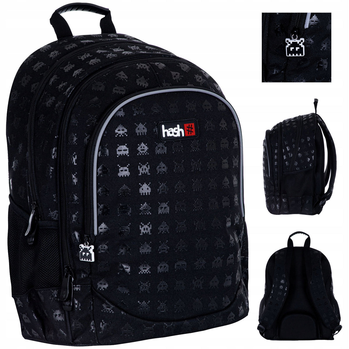 P1 HASH Multi-chamber school backpack black 20 l Manufacturer code 502023108