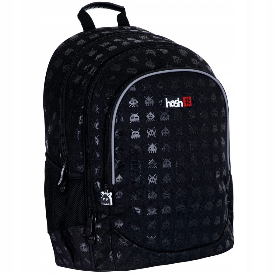 P1 HASH Multi-chamber school backpack black 20 l