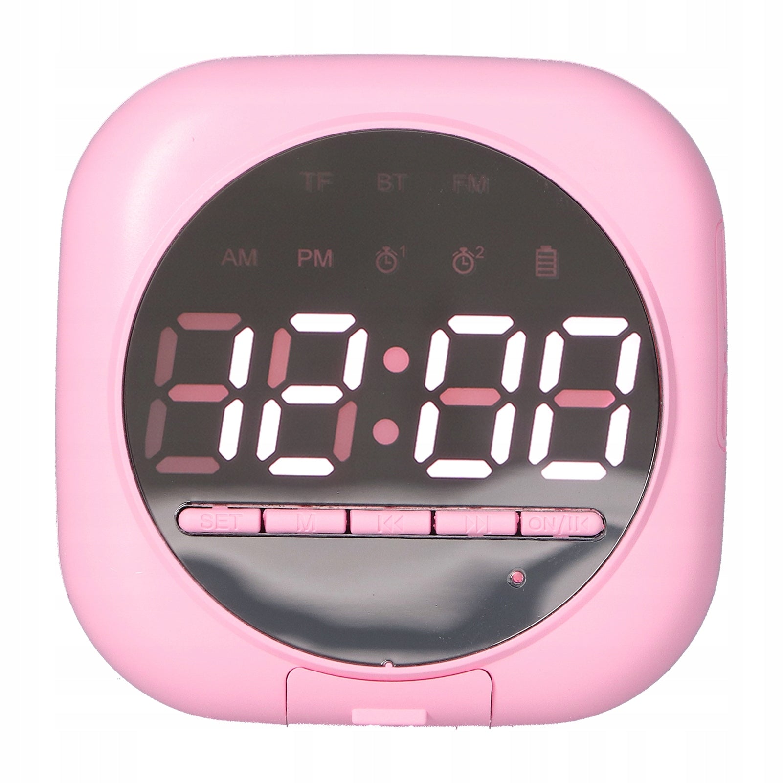 P12 Bluetooth Clock Speaker Wireless Mirror LED Portable LJ