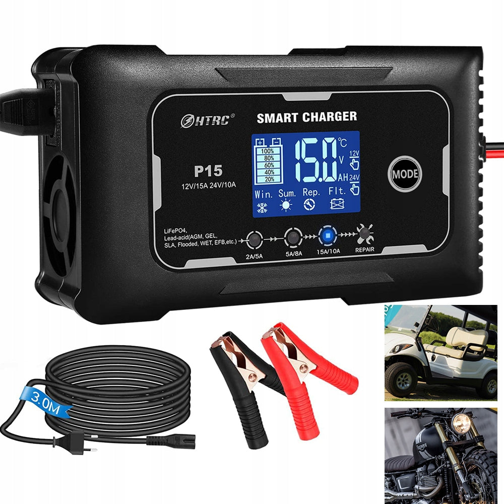 P15 RECTIFIER FOR BATTERY AUTOMATIC SMART 12/24V CHARGER 15A