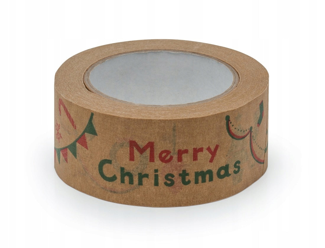 PACKAGING TAPE CHRISTMAS PAPER "MERRY CHRISTMAS" 48mm/50m