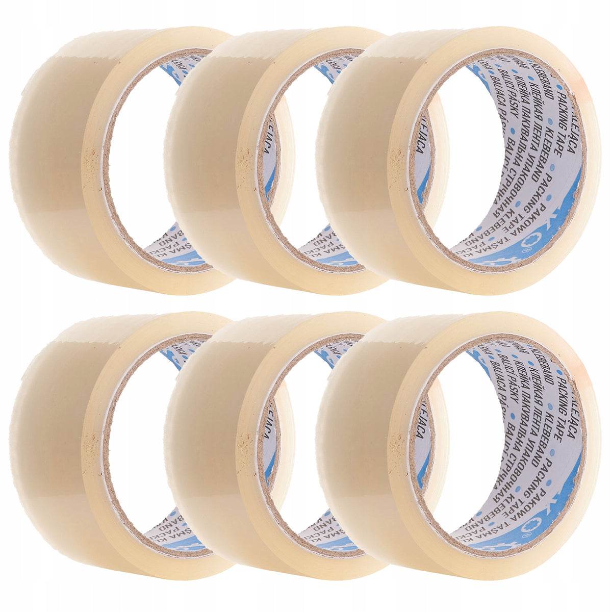 PACKING ADHESIVE TAPE 48MM 50M TRANSPARENT MOISTURE RESISTANT DURABLE