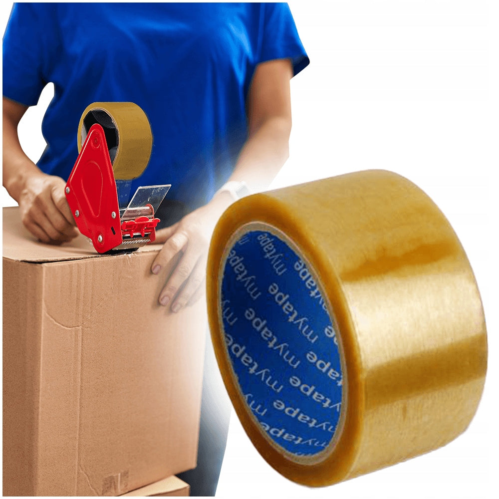 PACKING ADHESIVE TAPE 48mm x 66m TRANSPARENT 6 PCS
