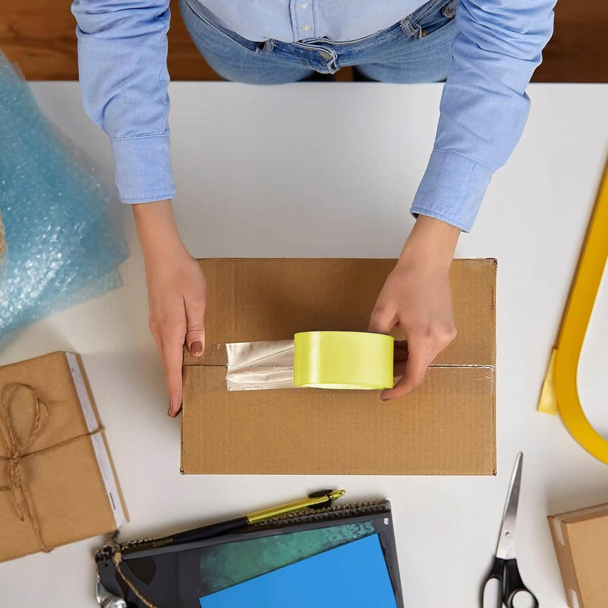 PACKING ADHESIVE TAPE STRONG COLORLESS OFFICE SELF-ADHESIVE TRANSPARENT Material PP (polypropylene)