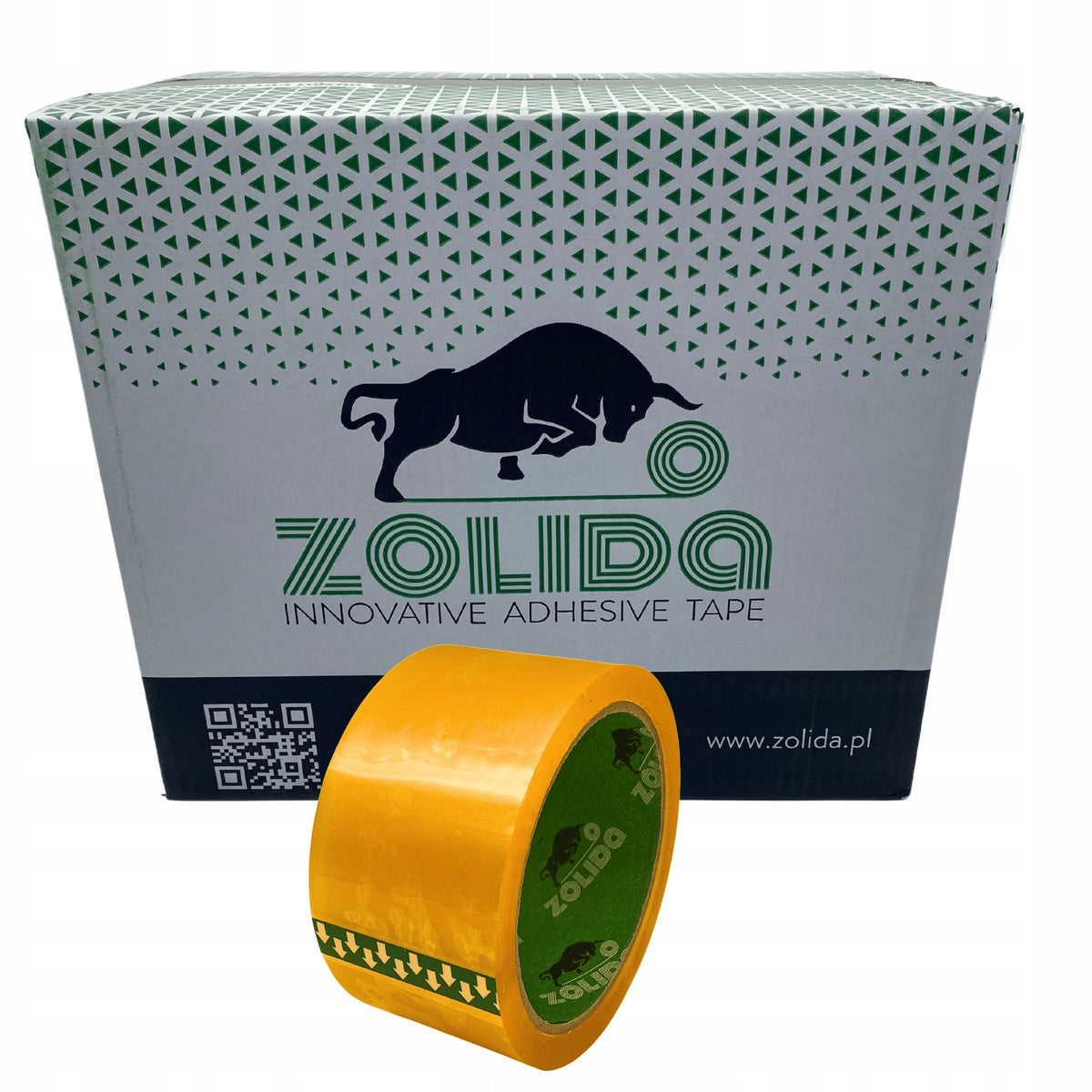 PACKING ADHESIVE TAPE STRONG SOLVENT 48MM X 60M TRANSPARENT ZOLIDA 36 PCS.
