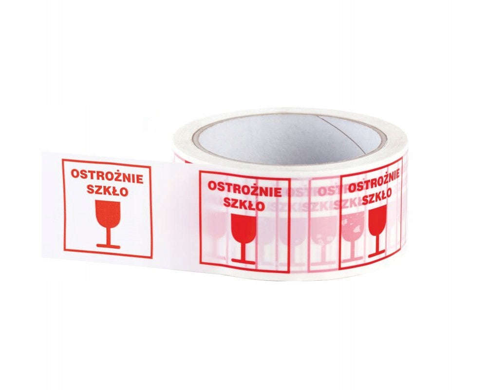 PACKING ADHESIVE TAPE WARNING CAREFULLY GLASS 10PCS Adhesive type hot-melt