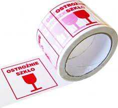 PACKING ADHESIVE TAPE WARNING CAREFULLY GLASS