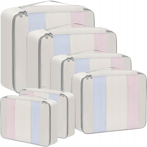 PACKING CUBES SET OF 6 TRAVEL ORGANIZERS LUGGAGE FOR HOME