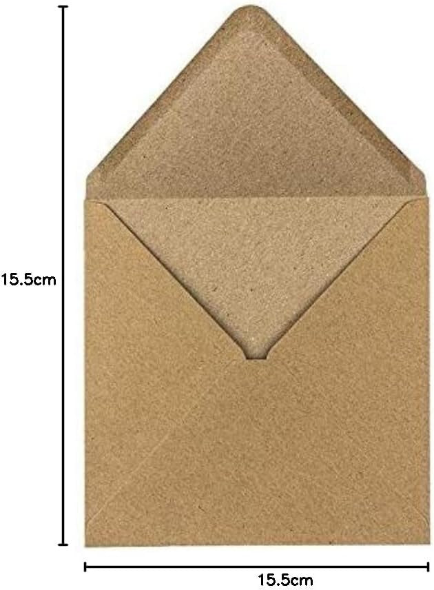 PACKING ENVELOPES 15,5X15,5 CM 110G/M² 100 VINTAGE PIECES