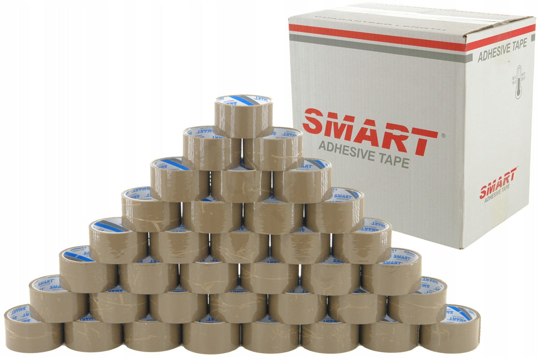 PACKING TAPE 48/50 ADHESIVE 36PCS BROWN SMART