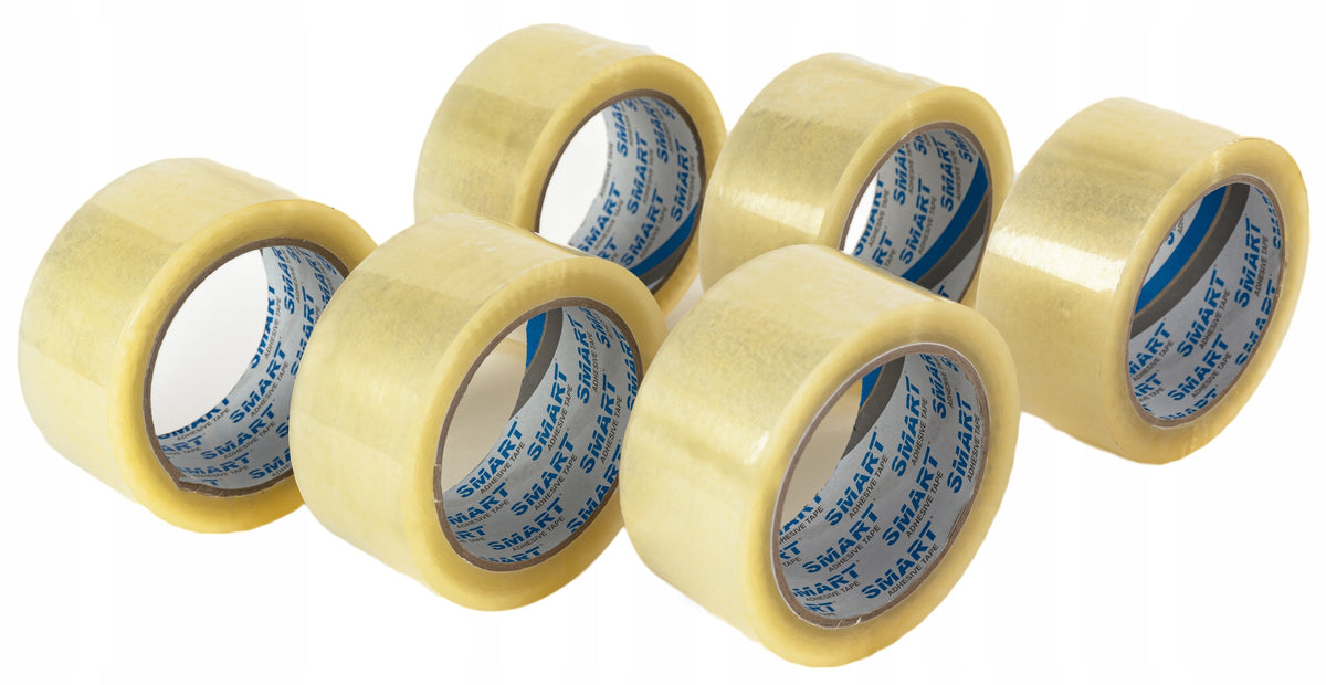 PACKING TAPE 48/50 ADHESIVE SMART ACRYLIC 6 pieces