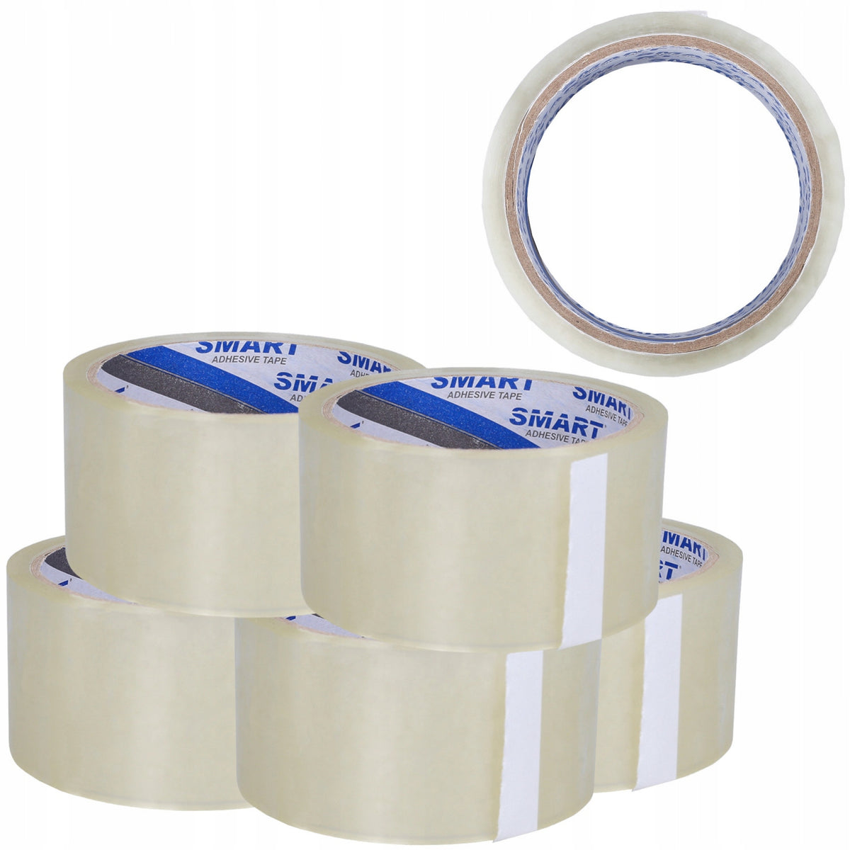 PACKING TAPE 48/50y ADHESIVE COLORLESS SMART 6 pcs