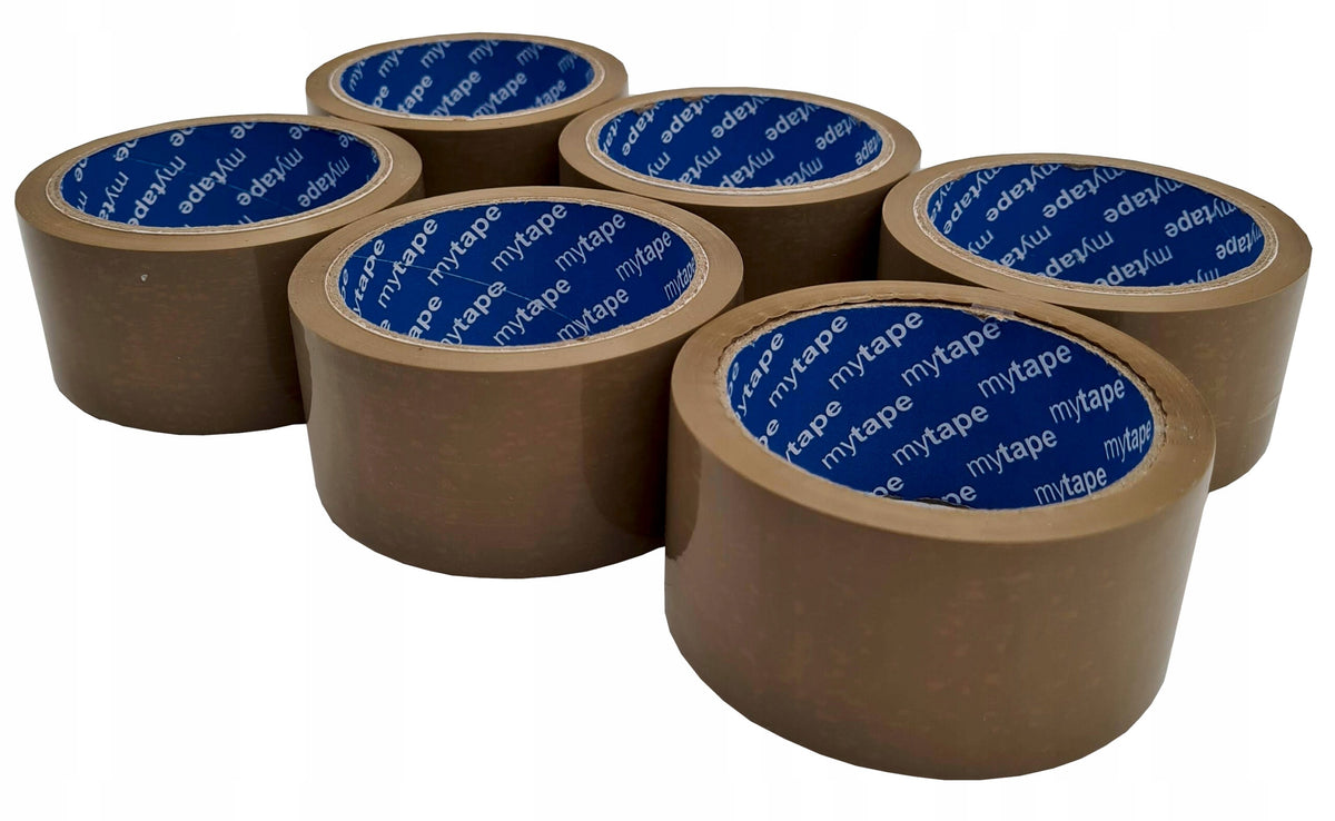 PACKING TAPE 66M 50MM BROWN RUBBER