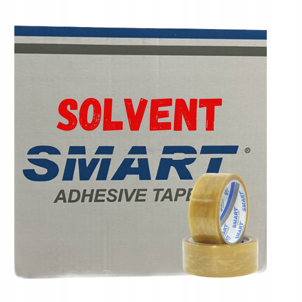 PACKING TAPE BOPP SOLVENT RUBBER 571/SM02 COLOURLESS TRANSPARENT SMART 1pcs