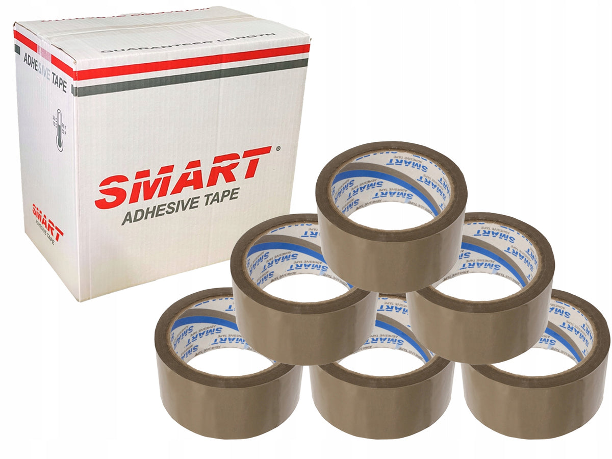 PACKING TAPE BROWN 48/50 SELF-ADHESIVE 6 PIECES PER WAREHOUSE BROWN 48X50