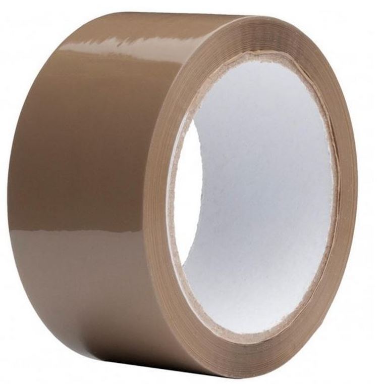 PACKING TAPE BROWN ADHESIVE ACRYLIC STRONG 48mm 54m for Shipment Packaging Width 48 mm