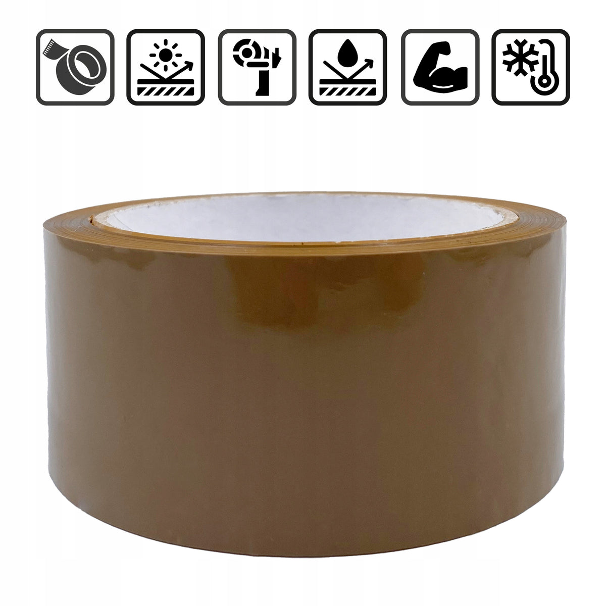 PACKING TAPE BROWN STRONG RUBBER HOT MELT 48/66Y 1 PC Brand no brand