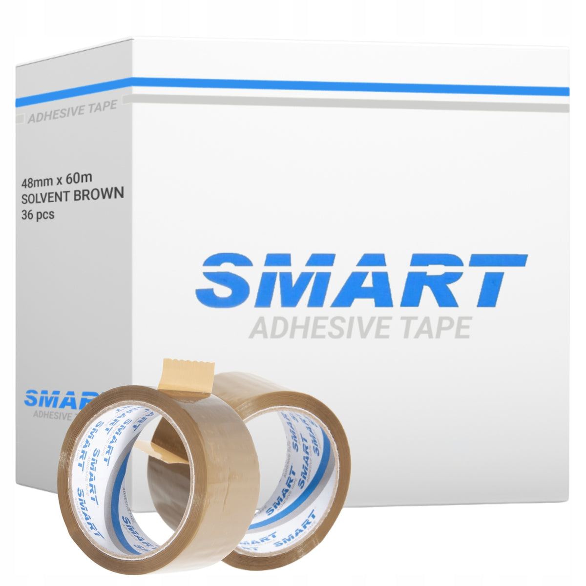PACKING TAPE Brown 48/66y SOLVENT RUBBER Smart 36 pcs