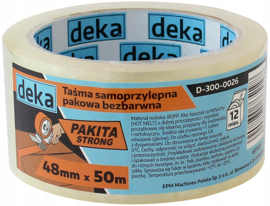 PACKING TAPE COLOURLESS STRONG 48MM*50M