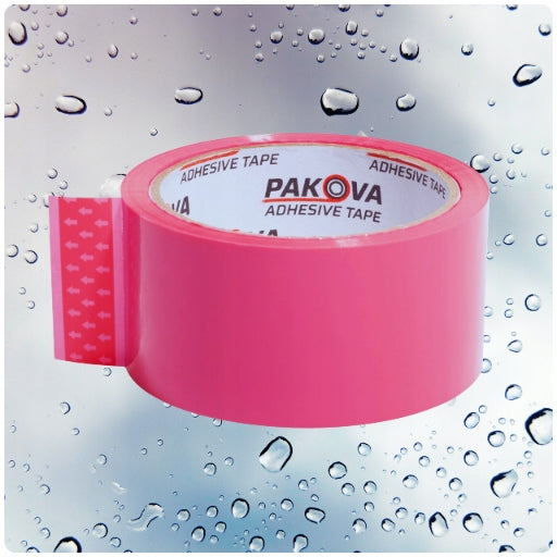 PACKING TAPE PINK 48/50y Adhesive Strong Pakova 6pcs Packaging status original