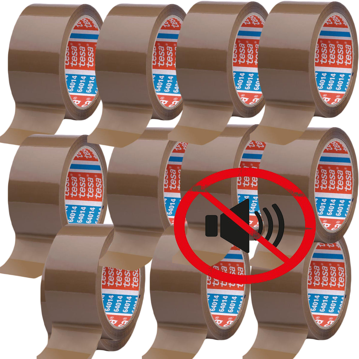 PACKING TAPE QUIET STRONG BROWN 50x66m Tesa 64014