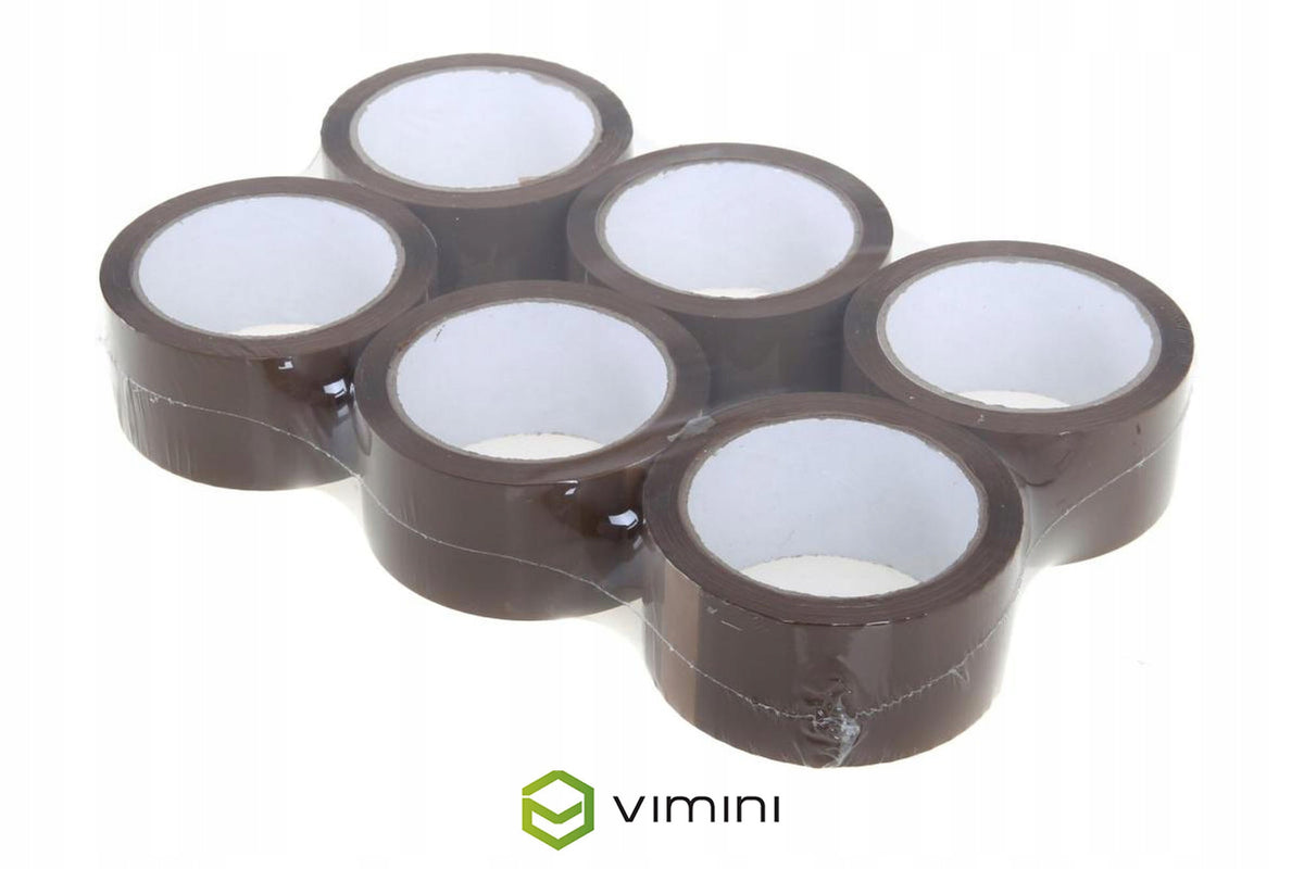 PACKING TAPE RUBBER HOTMELT GOLD/BROWN 60y 1pcs