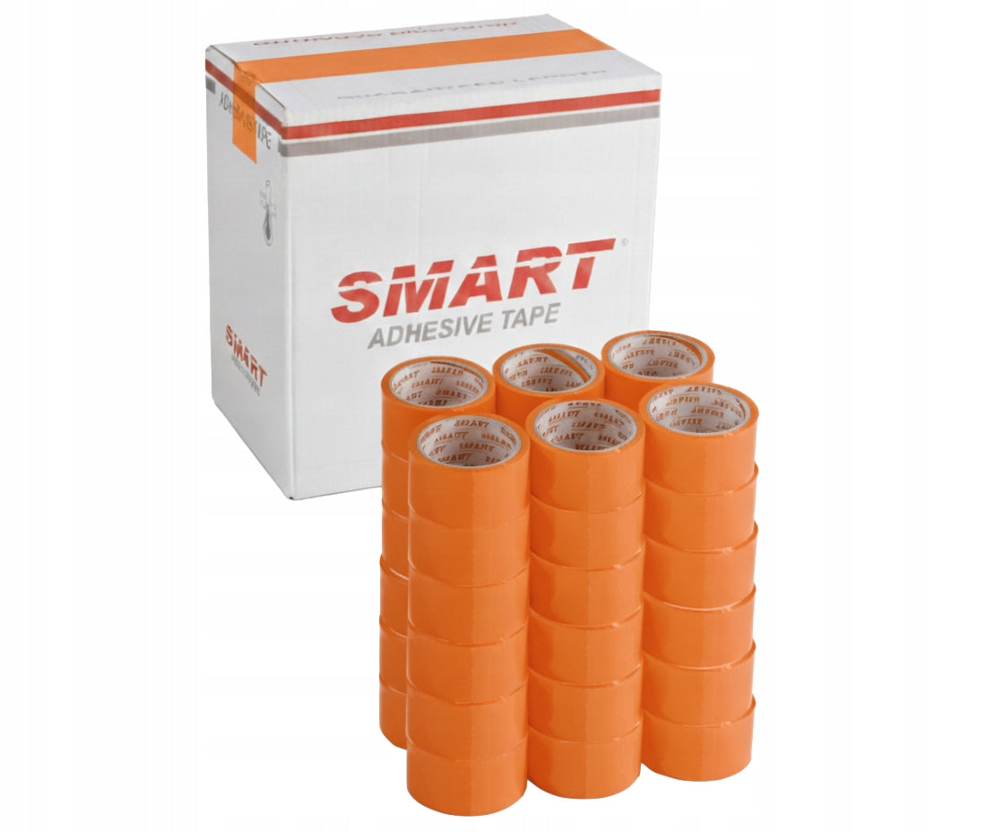 PACKING TAPE SMART 48/50 COLORFUL ORANGE 36 PIECES