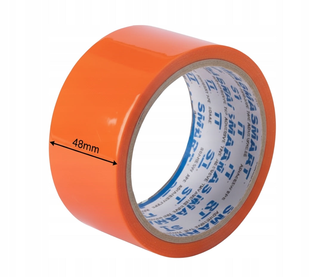 PACKING TAPE SMART 48/50 COLORFUL ORANGE 6 PIECES Brand Smart