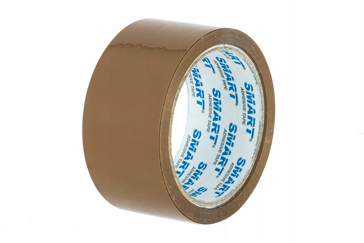 PACKING TAPE SOLVENT SMART 48x66 48/66 RUBBER GREY BROWN STRONG 36PCS