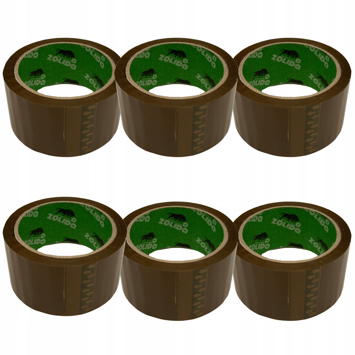 PACKING TAPE SUPER STRONG ZOLIDA BIO SOLVENT 48MM X 54M BROWN 6 PCS.
