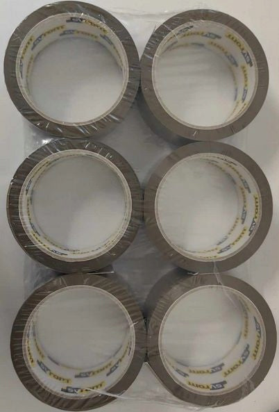PACKING TAPE SYROM 48/60 Y SOLVENT RUBBER 1PCS Brown Brand Ika