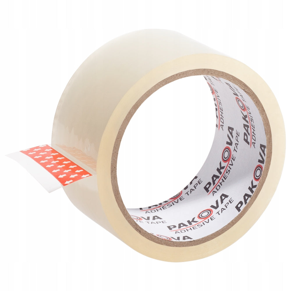 PACKING TAPE TRANSPARENT 48/66y Adhesive Colourless PAKOVA 2x3PAK 6pcs Packaging status original