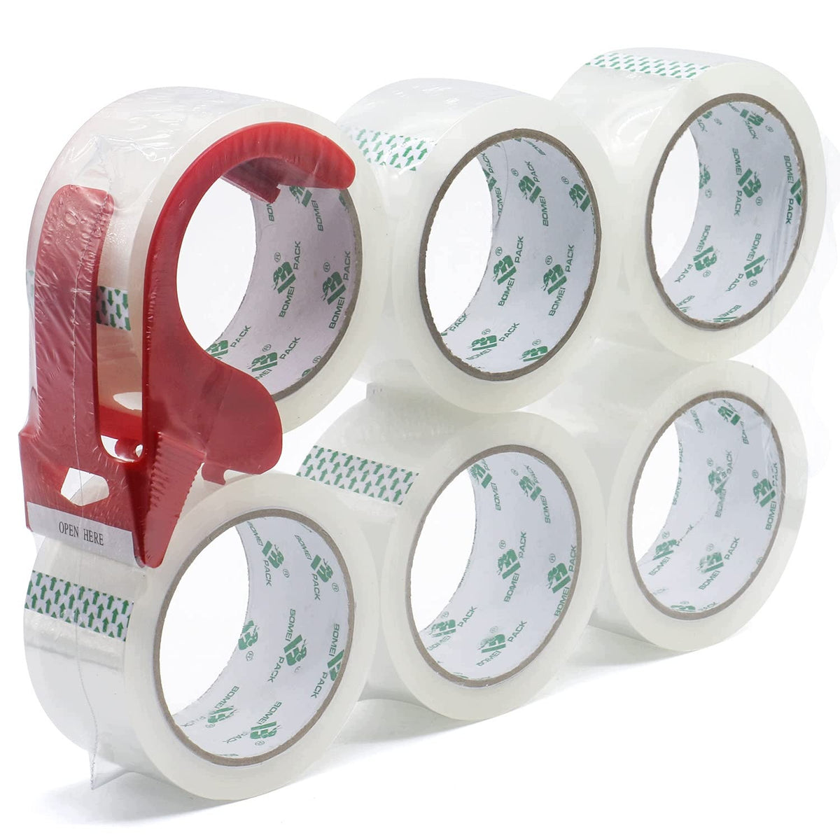 PACKING TAPE TRANSPARENT 48MM X 66M SET OF 6 ROLLS